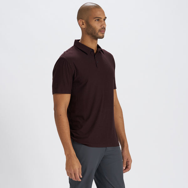 Strato Tech Polo | Oxblood Heather